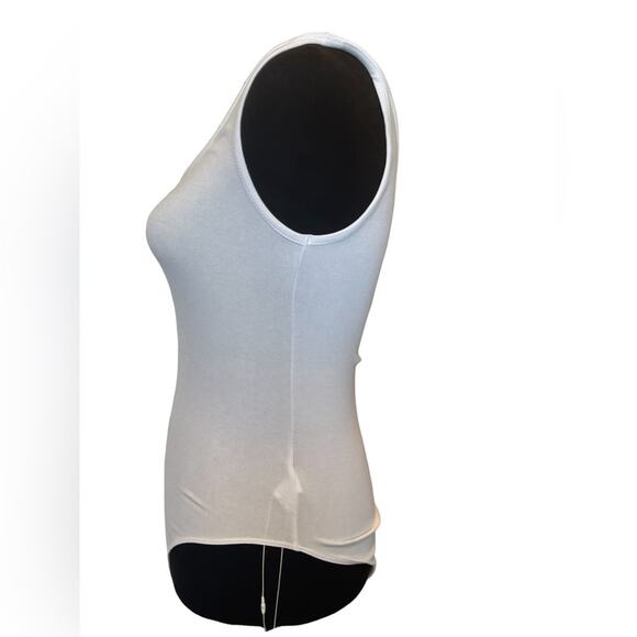 New ~ MANGOPOP ~  Scoop Neck Sleeveless Bodysuit Size Medium - Picture 3 of 6